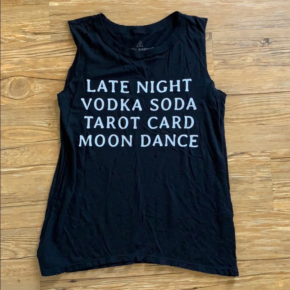 Gypsy Warrior distressed printed tee